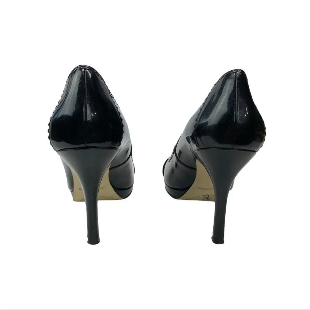 Circa Joan & David Black Patent Leather Pump 8.5